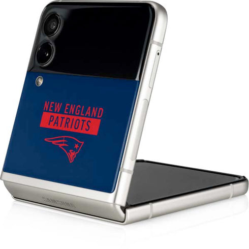 NFL New England Patriots Blue Performance Series Galaxy Z Flip4 5G Skin
